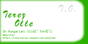 terez olle business card